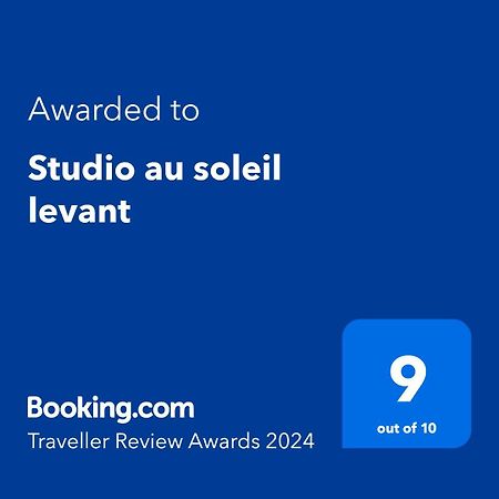 Studio Au Soleil Levant, Avec Piscine La Trinité Kültér fotó